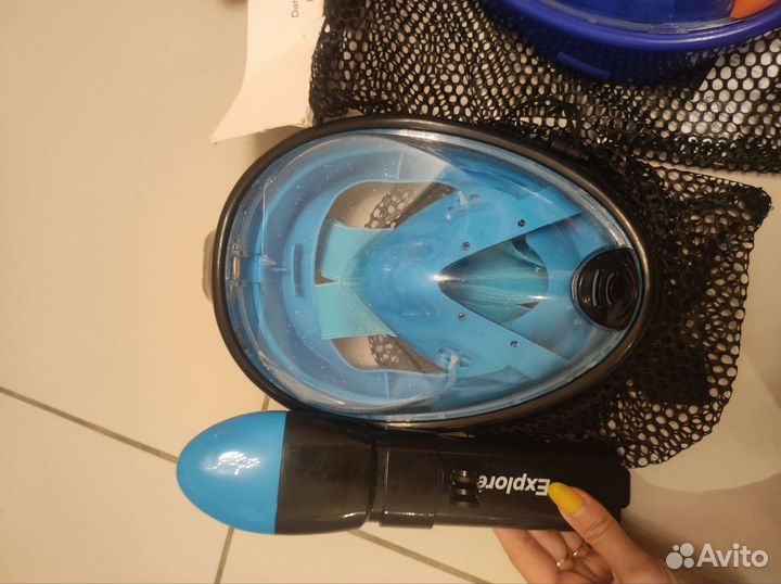 Маска подводная для снорклинга новая L/XL