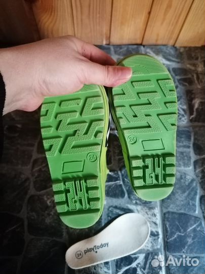 Детские резиновые сапоги