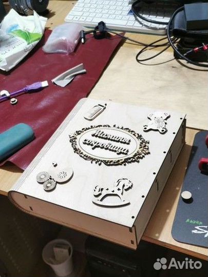 Лазерная резка фанеры, пластика, гравировка