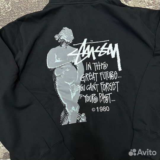 Худи на молнии Stussy SS23 Black Zip-Hoodie