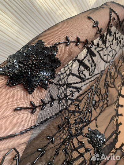 Косынка бисер с пайетками