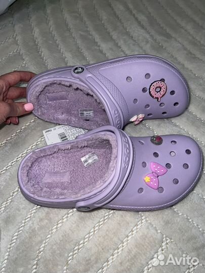 Сабо Крокс Crocs женские утепленные 39/40