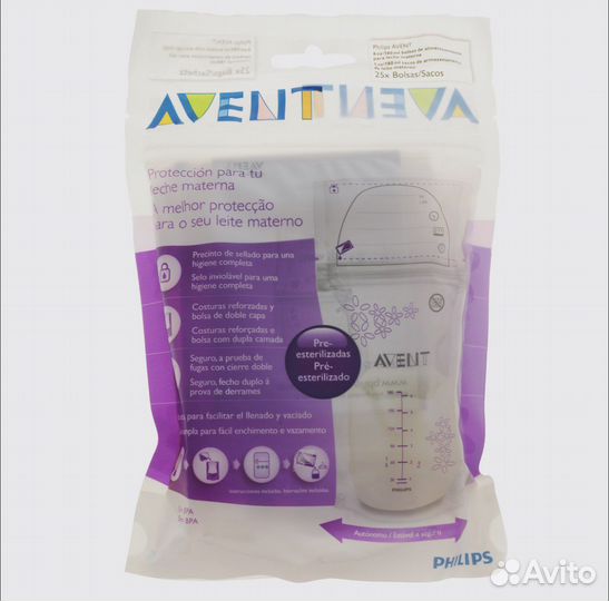 Пакеты для хранения грудного молока Philips Avent