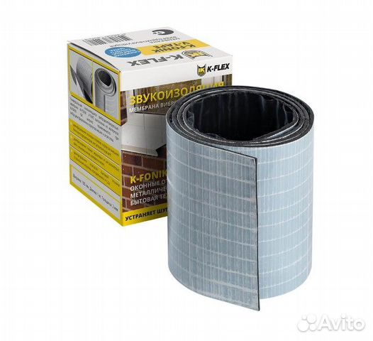 Мембрана вибродемпфирующая K-Fonik 100х2 мм 1 м