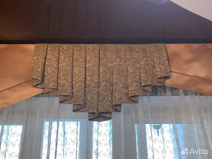 Шторы (+ламбрекен+тюль+скатерть+карниз)