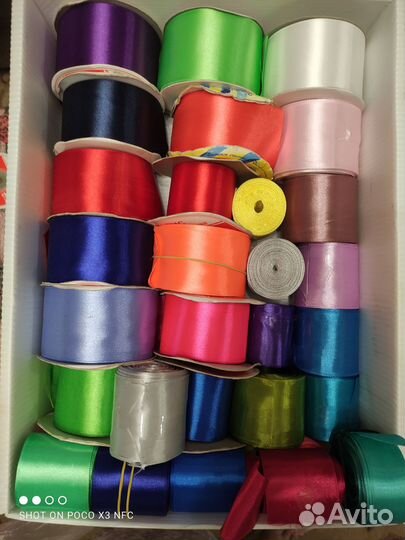 Атласные ленты для рукоделия