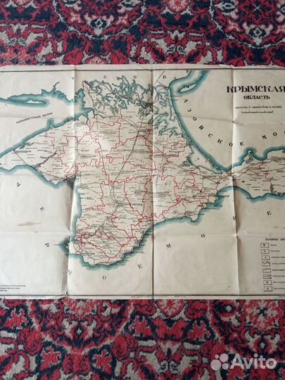 Карта Крымской обл