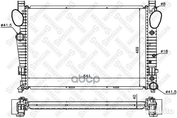 10-25426-SX радиатор системы охлаждения MB W22