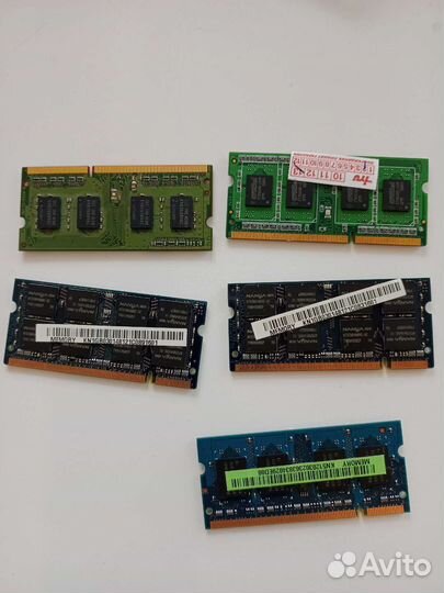 Оперативная память ddr3 и dd2 для ноутбуков