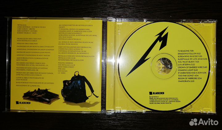 Metallica - 72 seasons, Сд диск, Новый альбом 2023