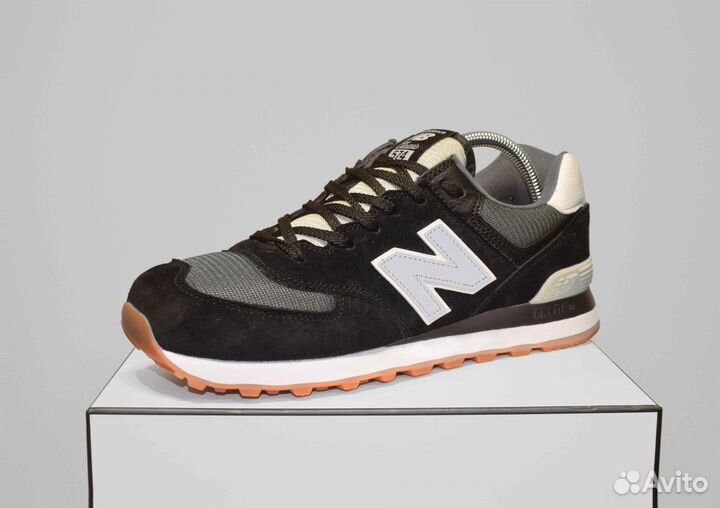 New Balance 574 Classic (42-46, Черные, Гарантия)