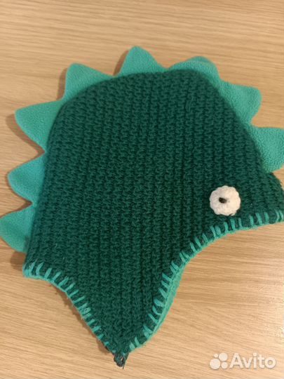 Шапка детская демисезонная на флисе 1-4 года