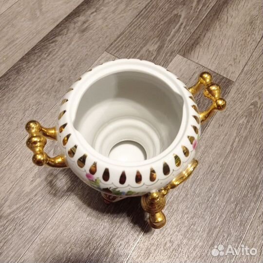 Самовар сувенирный Розовая Гжель СССР