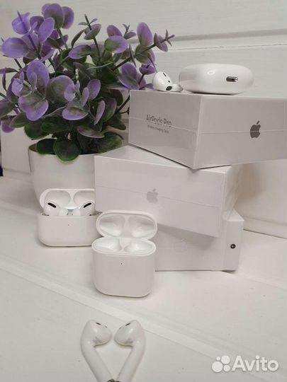 Наушники Apple Airpods 2/3/Pro Доставка за 1час