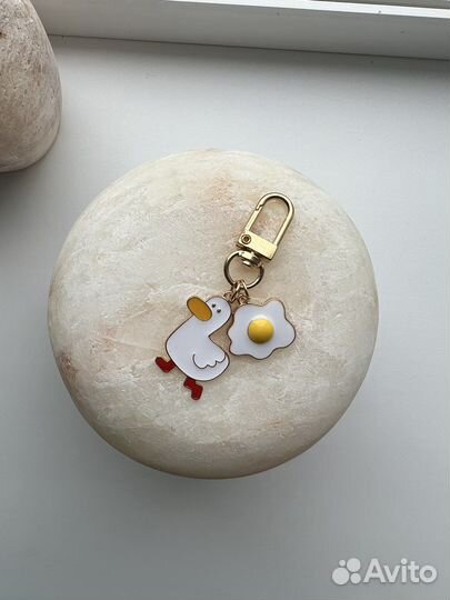 Брелок Озорной Гусь с яичницей