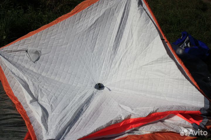 Палатка зимняя куб-2, В-180см, Ш-180см, 3 слойная