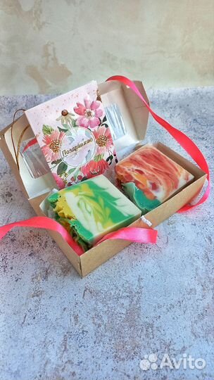 Подарочный набор натурального мыла