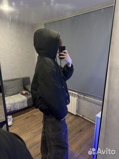 Бомбер balenciaga rick owens type дутый кроп