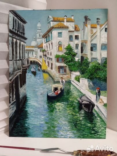 Картины маслом 30/40. Венеция, Крымский пейзаж