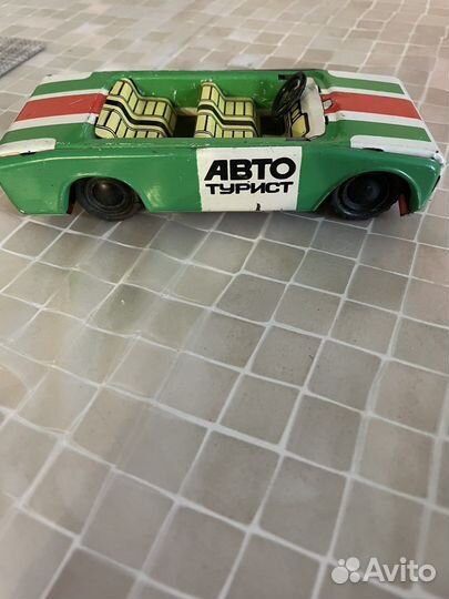 Автотурист СССР жестяная машинка