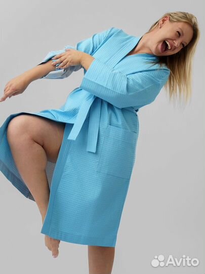 Халат банный вафельный Артикул 1421 - 1418