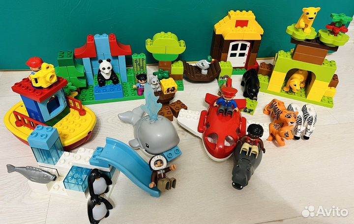 Lego duplo 163 шт,вокруг света