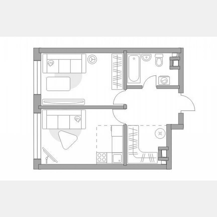 1-к. квартира, 41,9 м², 13/25 эт.