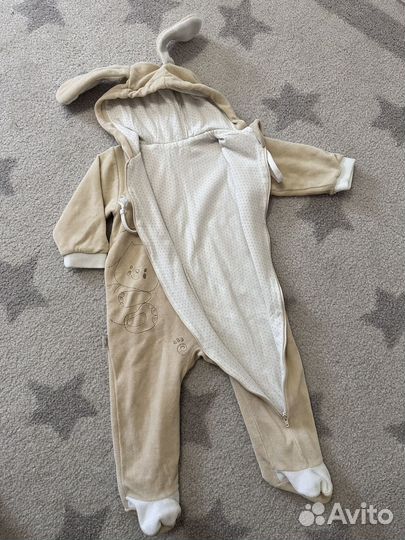 Велюровый комбинезон 62 68