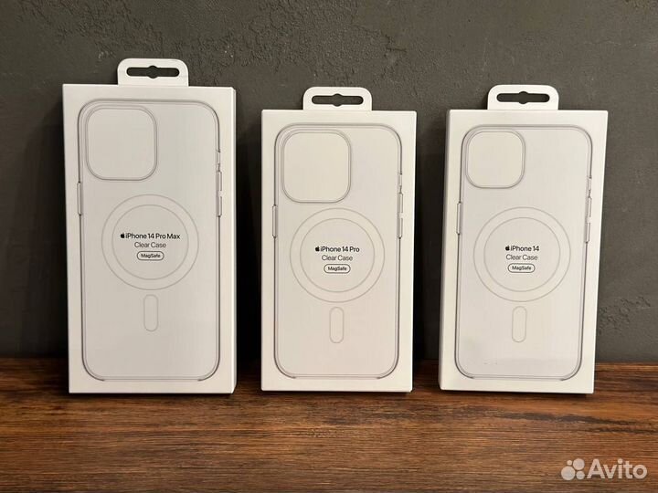 Оригинальный прозрачный чехол с магсейф iPhone 14