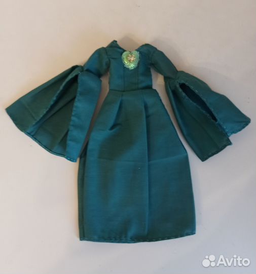 Изумрудное платье для куклы Барби