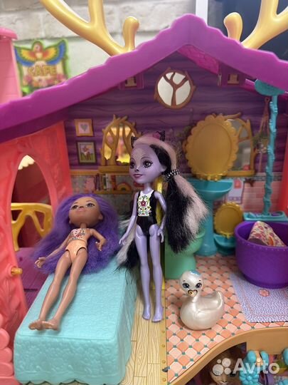 Куклы и домик энчантималс