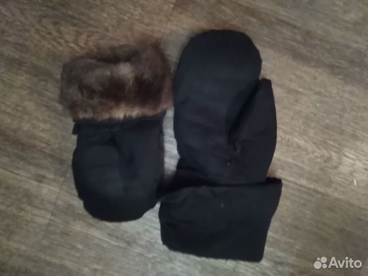 Рукавички из меха бобра