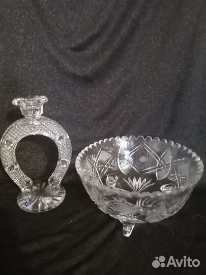 Ваза Nachtmann, хрустальный подсвечник