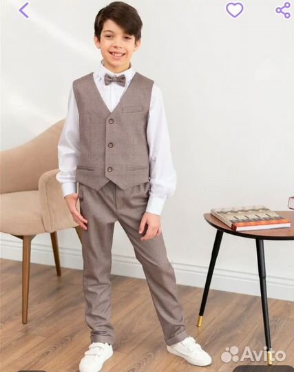 Костюм тройка для мальчика 134