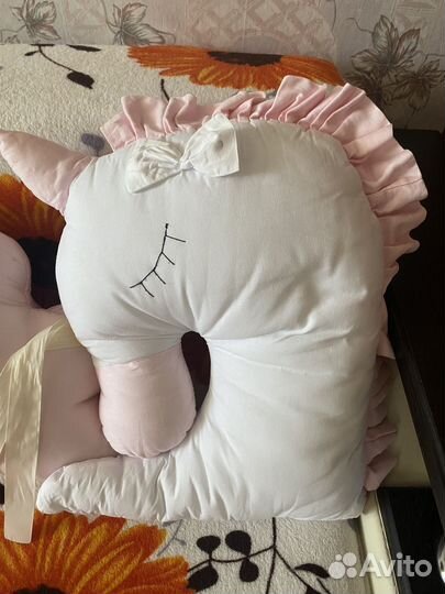 Подушки бортики в детскую кроватку