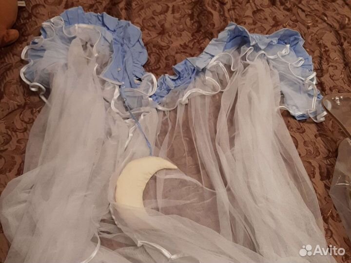 Бортики в детскую кроватку с балдахином