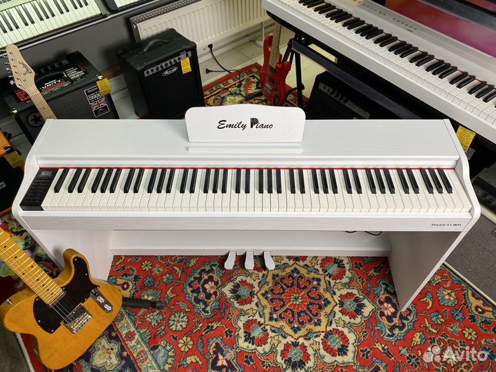 Цифровое пианино белое