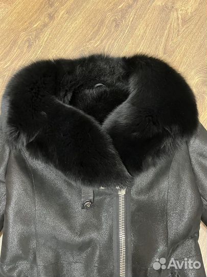 Дубленка натуральная женская 48