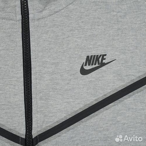 Зип-худи Nike серое флис