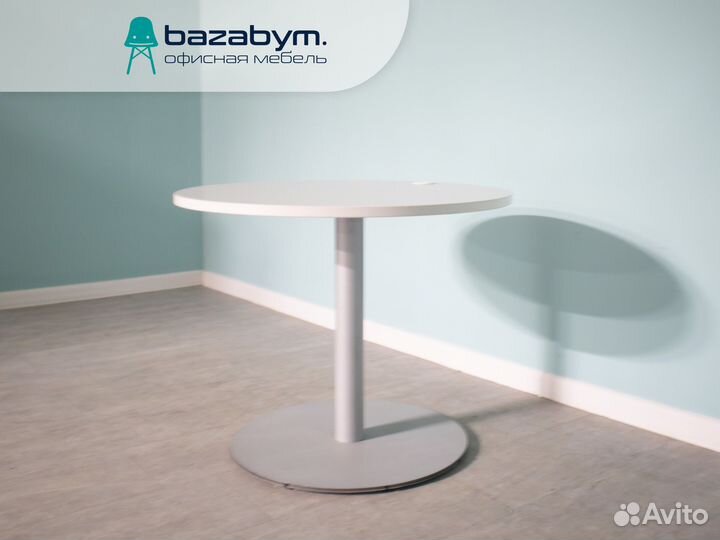 Стол круглый на металлокаркасет 75х90 см