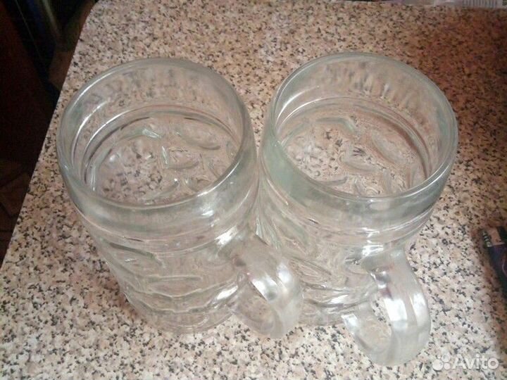 Кружка пивная 1 литр по риску