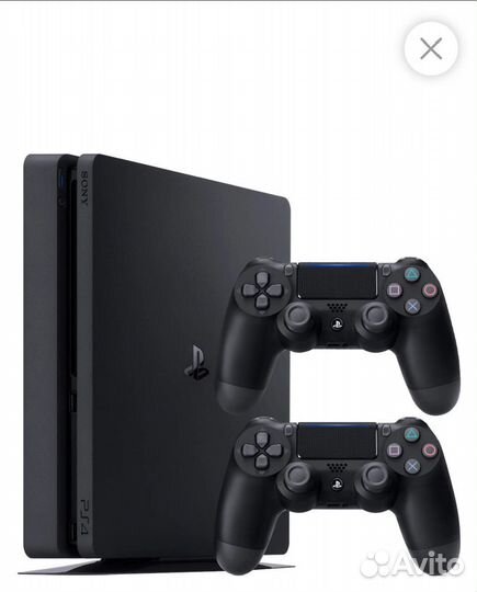 Sony playstation 4 PS4 слим 1tb с играми в дисках