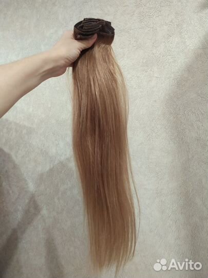 Волосы на заколках трессах натуральные новые