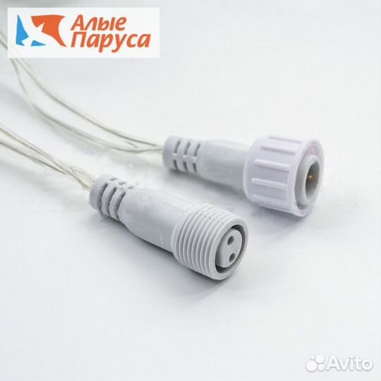 Гирлянда Занавес 2x1м/ теплый белый с мерцанием