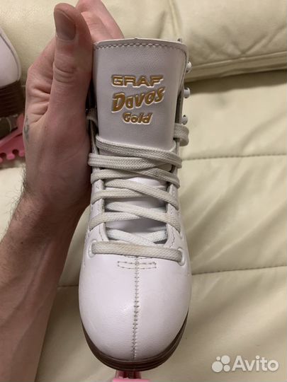 Коньки Graf Davos gold 27 размер