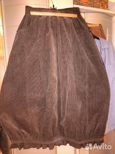 Юбка вельветовая