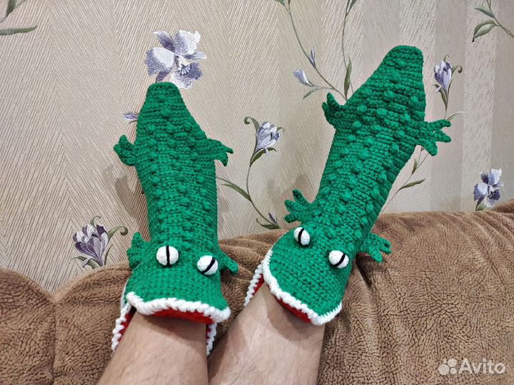 Подарок на 23 февраля. Носки крокодилы, звероноски