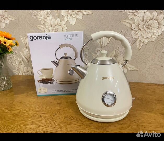 Чайник электрический Gorenje K17CLI 1.7 л бежевый