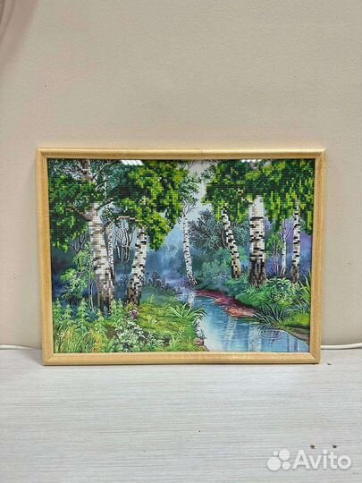 Картина ручной работы из алмазной мозаики