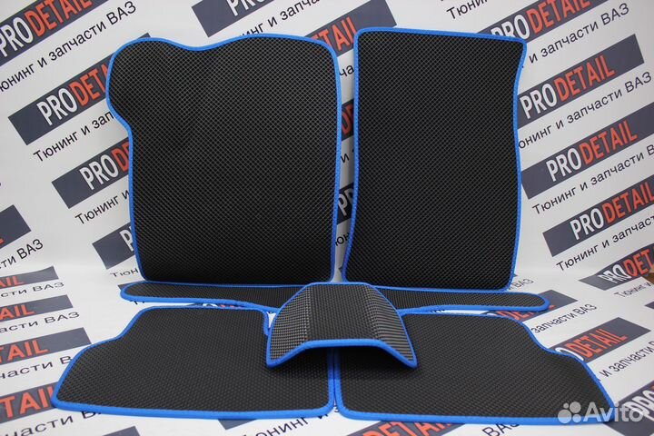 Ковры Eva с 3D лапой на Лада Приора и 2110